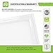 ASD 2x4 LED Flat Panel Light 40W (100W Repl) 4000K (Bright White) Dimmable 2x4 Drop Ceiling Indoor Commercial Fixture 4643 LM 120-277V, UL, DLC 2Pack