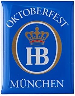 Bavariashop Hofbräu Magnet Oktoberfest, Kühlschrankmagnet. Logo Hofbräuhaus, Farbe Blau, Geschenkidee, Mitbringsel