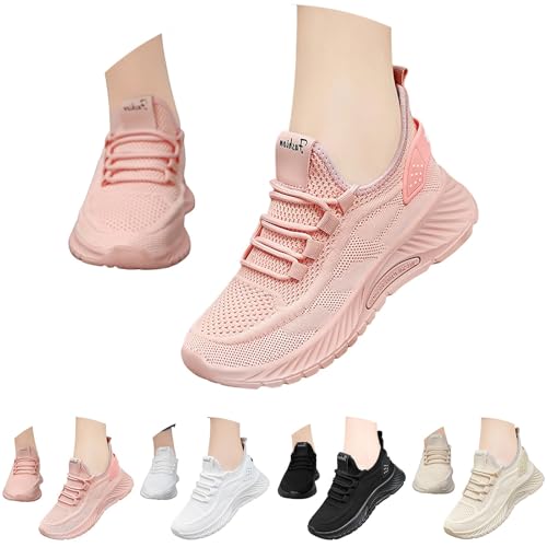Baskets tricotées légères beige idéales pour sorties urbaines décontractées - 7