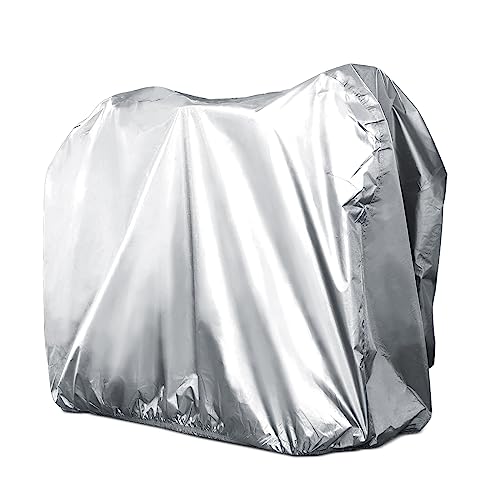 Xyzctem Mobility Scooter Storage Cover,Heavy Duty 420D Polyester Oxford Waterproof,Durable, Uv, Water Resistant Covers With Storage Bag & Protective Reflective Strip(Silver,56 Inch Length) #TOP1