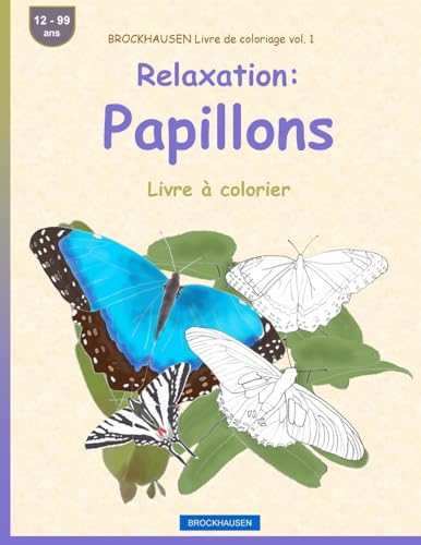 BROCKHAUSEN Livre de coloriage vol. 1 - Relaxation: Papillons: Livre à colorier (French Edition)