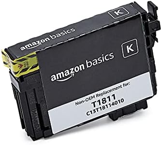 Amazon Basics Remanufactured High-Yield Inkjet Cartridge, Replacement for Epson T1811, XL, Black, Pack of 1