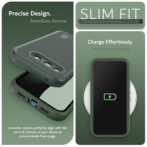 Image of TUDIA MergeGrip Magsafe Compatible for Google Pixel 10a Case - Pine Green
