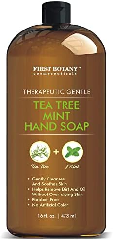 Tea Tree Mint Liquid Hand Soap with Peppermint & Coconut Oil, 16 fl oz