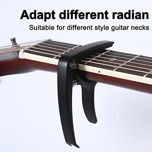 Capo For Electric Guitar Acoustic Guitar String Steel Ukulele Capo Metal Material Silver With A Pick #TOP5