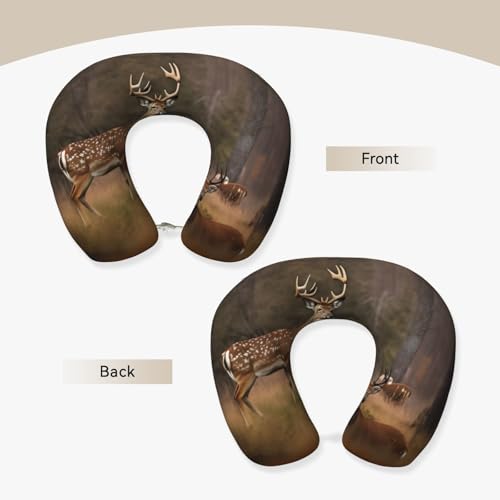 Almohada de soporte para cuello de poliéster negro miniatura 3