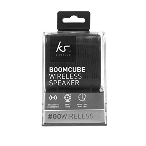 Image of KitSound Boom Cube Metallic Portable Rechargeable Wireless Bluetooth Speaker, Rose Gold