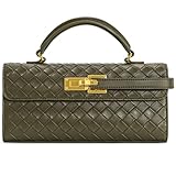 JW PEI Women's Keyla Weave Texture Top Handle Bag - Olive Green
