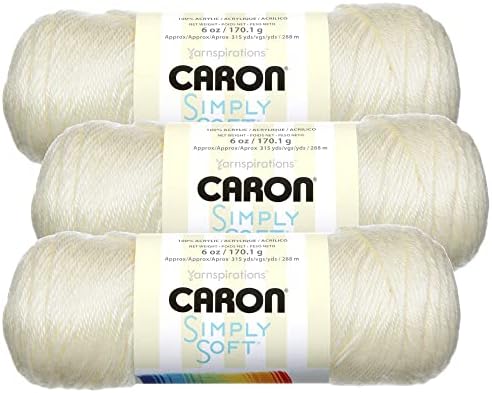 Caron Simply Soft Yarn Solids (3-Pack) Off White H97003-9702