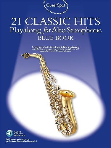 Partitions pour saxophone alto Playa Long Blue Book avec 21 Classic Hits incontournables