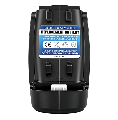 DBLC-2 Battery Replacement for Andis Supra ZR II and Pulse ZR II Clippers