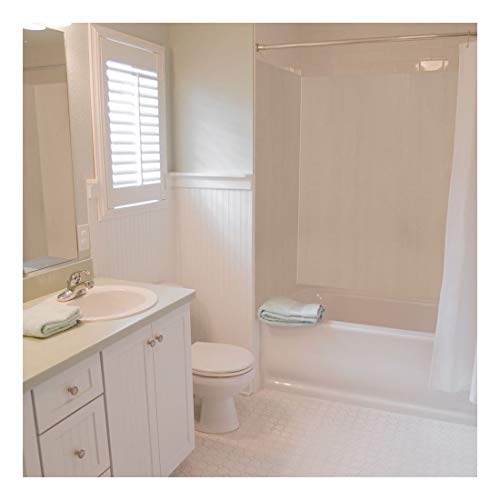 Transolid EWK603672-45 Expressions 3-Panel Shower Wall Kit, 36-in L x 60-in W x 72-in H, Bleached Oak - Thumbnail 7