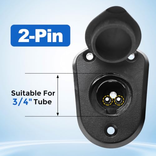 TRUTIDAL Boat Stern Light Base,Anchor Light Base,Waterproof Navigation Lights for Pontoon,Marine,Yacht,Jon Boat (Straight 90 Degrees) by TRUTIDAL - Used condition - Image 3