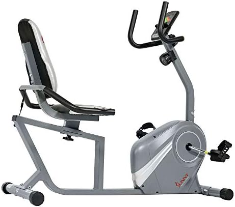 DELA DISCOUNT 41OSbejuYWL._AC_ Sunny Health & Fitness Recumbent Bike - SF-RB4876, silver  