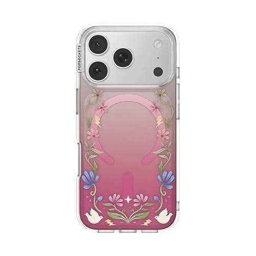 PopSockets iPhone 18 Pro Phone Case with MagSafe- Boho Wildflowers