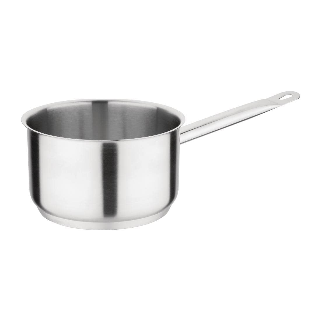 Vogue Silver Stainless Steel Saucepan 18Cm