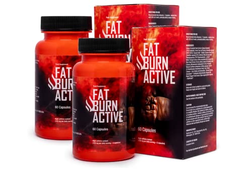 ☑️Fat Burn Active - Fuerte descomposición del tejido graso, para el control de peso, para más rendimiento, energía, para la fatiga, aumenta el metabolismo, paquete de ahorro (120 cápsulas) Cover