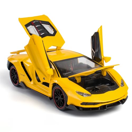 Auto de juguete Lambo Sports Race Car 1:24 amarillo miniatura 1