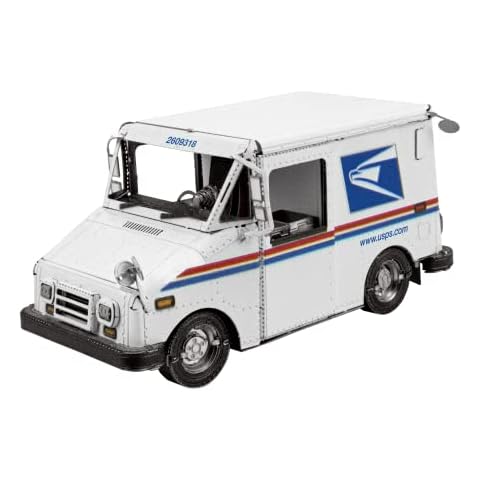 Metal Earth Fascinations USPS LLV Mail Truck 3D Metal Model Kit Cover