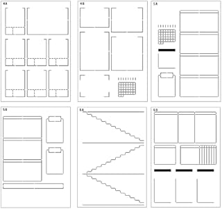 Speedy Spreads Journal Stencils (Weekly Layouts #2) - x6 Stencils for A5 Bullet Dot Grid Journal Notebook, Save Time on Full-Page Layouts, DIY Planner Templates for Productivity by Sunny Streak
