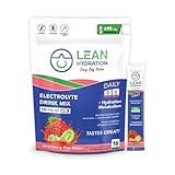 LEAN Hydration Daily Electrolyte Hydration Packets Drink Mix | Hydrate – Metabolize – Energize | Zer