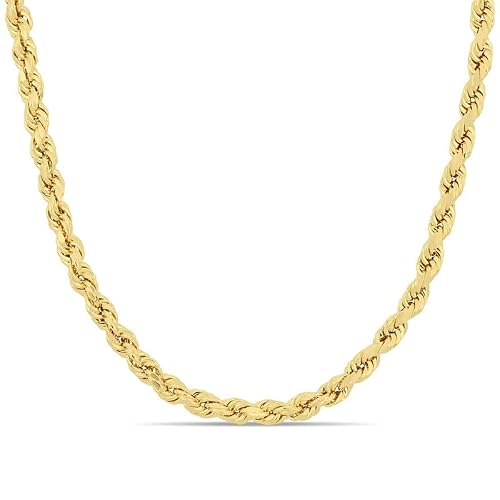 Abbie+Cleo 14K Real Gold Rope Chain