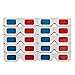 Produktbild F-blue 10pcs / Set Universalpapier Anaglyph 3D Rot Blau 3D-Brille Rot Blau Karton Movie Game DVD Video-TV 3D-Brille