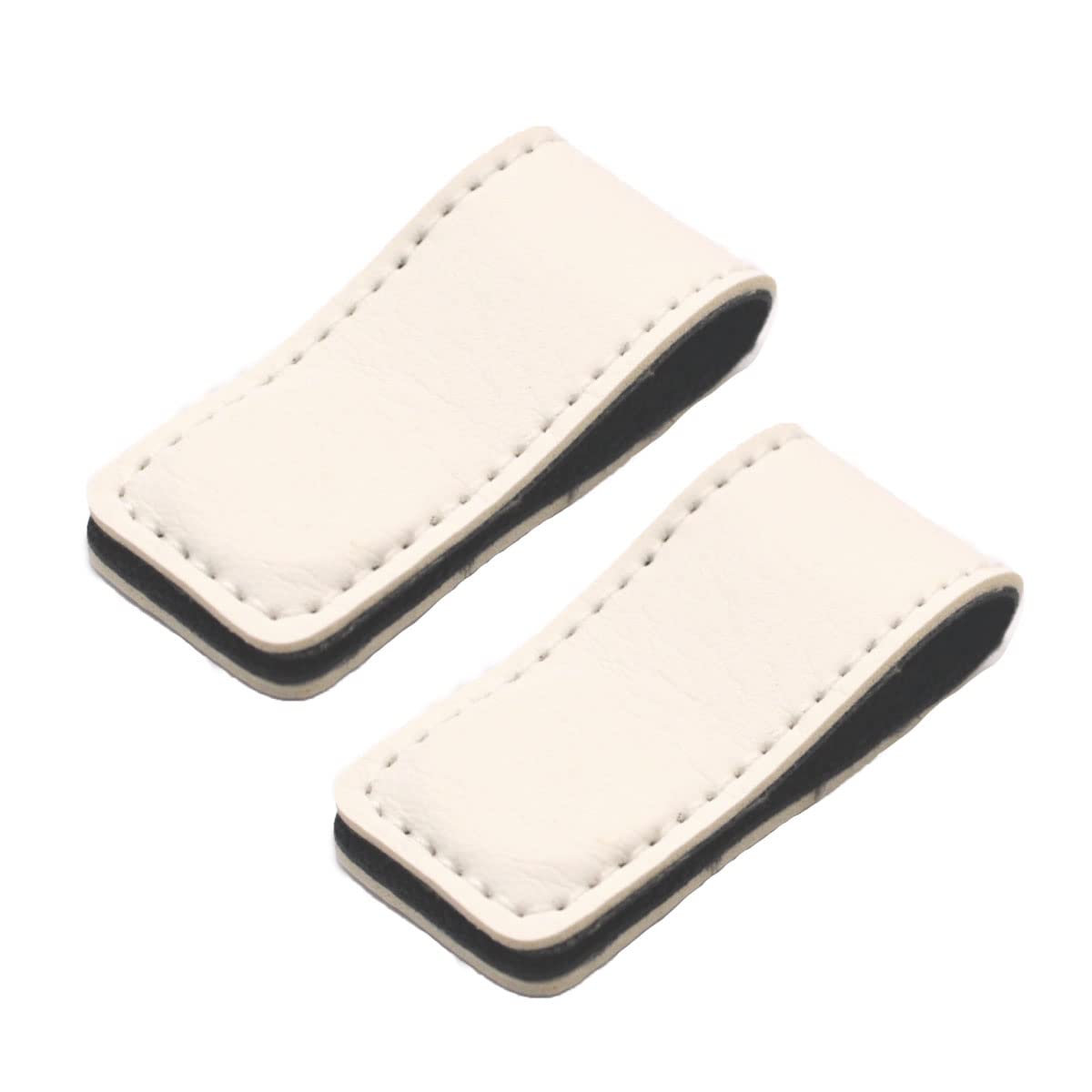 kamome kamome。皮面、鏡クリップ2個と鏡マグネット2個のセット kamome