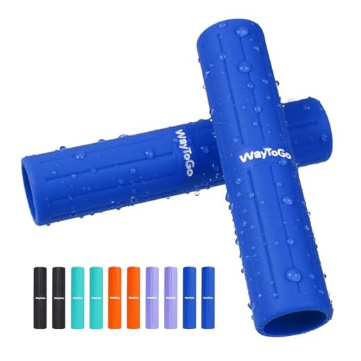 WayToGo Kayak Paddle Grips, Non-Slip Paddle Grips (Blue, 30mm Paddle)