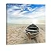 Wieco Art Boat Canvas Prints Giclee Artwork for Wall Decor Modern Canvas Wall Art for Home and office Decoration Landscape Canvas Art