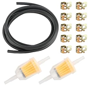 Ukofew Kraftstoffleitung Benzinschlauch Kit mit Filter