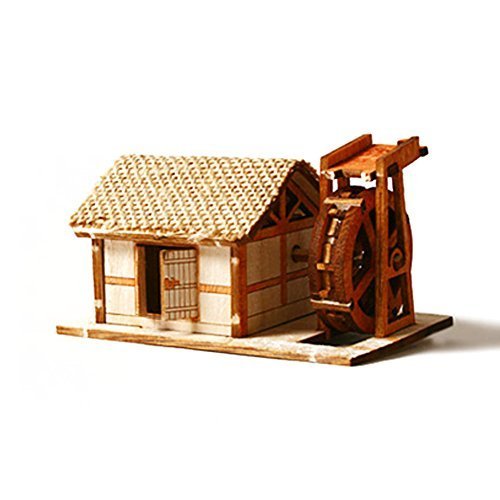 Young Modeler YOUNGMODELER Desktop Wooden Assembly Model Kits. (Watermill) by YOUNGMODELER