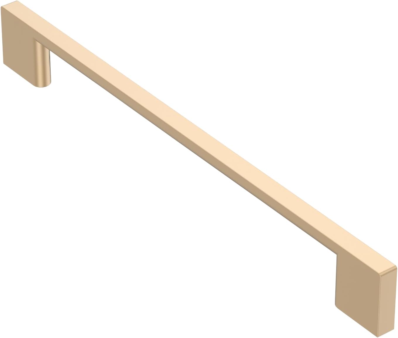 Alzassbg 10 Pack Champagne Copper Cabinet Pulls, 7-1/2 Inch(192mm) Hole Centers Rectangle Cabinet Handles Kitchen Pulls for Drawers and Cabinets AL3051SCG 7-1/2" Hole Center Champagne Copper 10