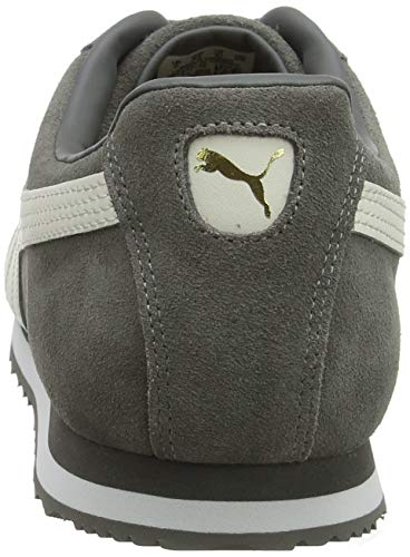 PUMA Puma Adult's Roma Suede Trainers, Grey (Castlerock-Whisper White 12), 14 (49.5 EU)