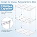 Stackable Water Bottle Organizer for Stanley 40 oz Tumbler, Water Bottle Holder for Cabinet, Pantry Kitchen Organizers and Storage for Stanley Cup Accessories, Tumbler Organizer and Wine Rack, 3Pack