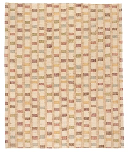 Dash and Albert Mosaic Multi Handwoven Jute Rug, 7.5 X 9.5 Feet, Multi Geometric Pattern - Premium Luxury Hotel Quality Soft Breathable Hypoallergenic Machine Washable Easy Care All Season