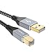 Produktbild USB Druckerkabel 1M,PIPIKA Scanner Kabel 2.0 USB A auf USB B Drucker USB Kabel Typ B USB Kabel Kompatibel mit HP, Canon, Dell, Epson, Lexmark, Xerox, Brother, Samsung usw(Grau)