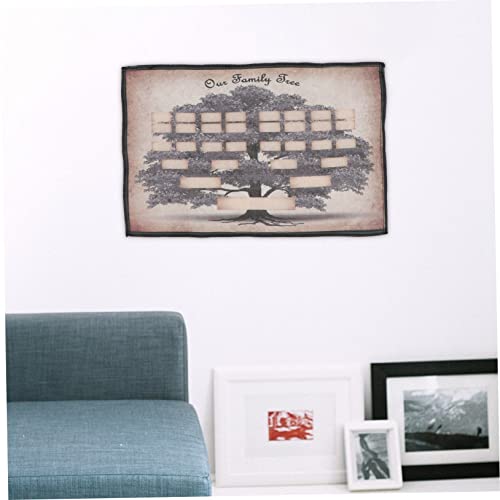 Árbol genealógico para rellenar un regalo póster familiar personalizable de aniversarios 6
