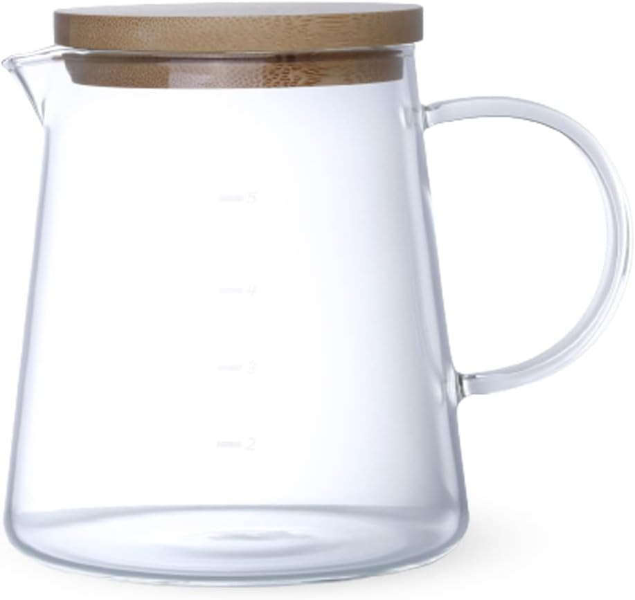 J-kitchens No761316 Heat Resistant Glass Coffee Drip Pot, Φ3.1 x H4.4 inches (80 x 112 mm), 22.8 fl oz (580 cc)