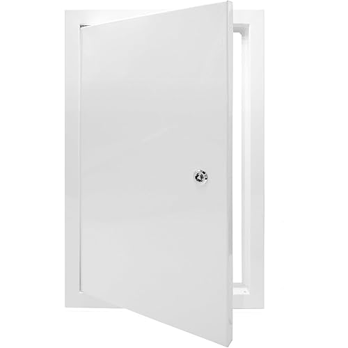 Paintable Aluminum Access Panel - Large 24x48in Easy Access Door with Lock for Drywall, Ceiling & Wall Inspection - Ideal for Electrical & Plumbing Services