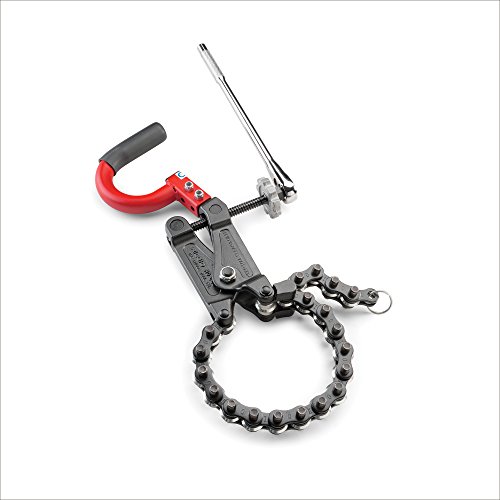 RIDGID 69982 Model 226 In-Place Soil Pipe Cutter, 1-1/2-inch to 6-inch Chain Pipe Cutter,Black/Red, Small by RIDGID - Image 3