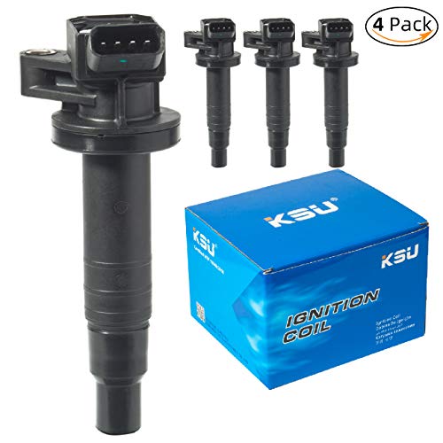 KSU Compatible With Ignition coil pack for 05 Toyota Celica 2001 Chevy prizm 2001-2008 Toyota corolla coil GT VE Matrix MR2 Spyder 2000 2003 2009 Pontiac Vibe 1.8L UF247 UF315(4 Pack)