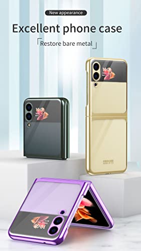 SHIEID Capa para Samsung Z Flip 3, Z Flip 3 capas transparentes compatíveis com Samsung Galaxy Z Fli