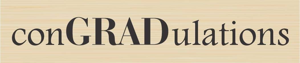 conGRADulations Rubber Stamp by DRS Designs - Made in USA