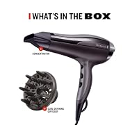 Remington Haartrockner Ionen [leicht & leistungsstark] Pro-Air Turbo (2400W, gleichmäßige Wärmeverteilung, 3 Heiz- & 2 separate Gebläsestufen, Abkühlstufe, Stylingdüse + Diffusor) D5220 – Ansicht 4
