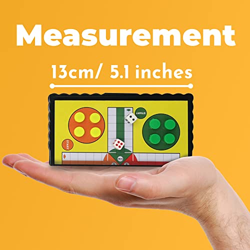 JJPRIME - Magnetic Travel Board Games Set of 4 Chess, Draughts, Ludo, Snakes and Ladders Game for Kids Travel Games For Kids On Plane | Magnetic Games For Kids Travel Chess Set Magnetic with Pouch - 6