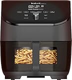 Instant Vortex Plus mit ClearCook - 5.7L Digitale Heißluftfritteuse, Schwarz, 6-in-1 Smart-Programme - Frittieren, Backen, Braten, Grillen, Dehydrieren, Aufwärmen, Großes Fassungsvermögen -1700W