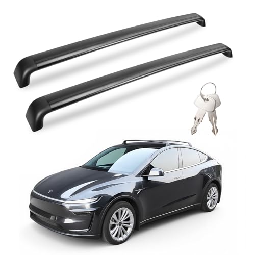 WheelX 2PCS Cross Bar Roof Racks Compatible with 2021-2026 Tesla Model Y Juniper, 176LB Load Capacity, Lockable Luggage Cargo Rails Carrier Accessories Fits Bikes Kayaks Ski Tent Roof Box by WheelX - Image 7