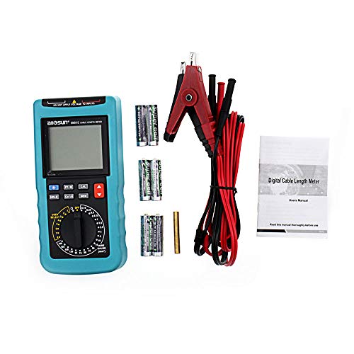 allsun Digital Electric Cable Resistance Tester Cable Wire Length Meter Ohm Resistance Meter Up to 30KM/100000 ft Measured in m㎡(NOT AWG) - Thumbnail 7