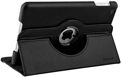 Insten 360-degree Swivel Leather Case Compatible with Apple iPad iPad mini with Retina display (iPad Mini 2) / Mini , Black